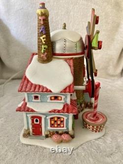 DEPT 56 THE CHRISTMAS CANDY MILL NORTH POLE #56762 with WORKING MOVING WINDMILL