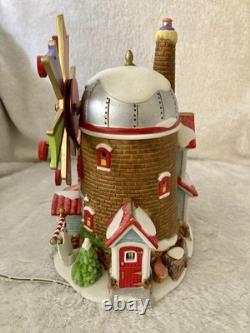 DEPT 56 THE CHRISTMAS CANDY MILL NORTH POLE #56762 with WORKING MOVING WINDMILL