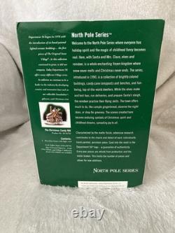 DEPT 56 THE CHRISTMAS CANDY MILL NORTH POLE #56762 with WORKING MOVING WINDMILL