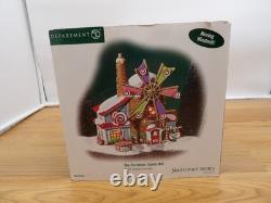 DEPT 56- THE CHRISTMAS CANDY MILL NORTH POLE SERIES #56762 with MOVING WINDMILL
