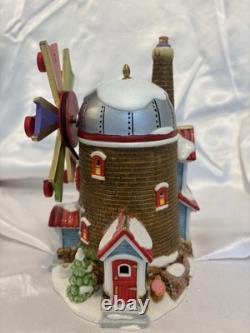 DEPT 56- THE CHRISTMAS CANDY MILL NORTH POLE SERIES #56762 with MOVING WINDMILL