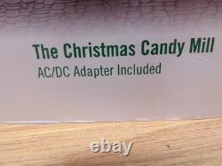 DEPT 56- THE CHRISTMAS CANDY MILL NORTH POLE SERIES #56762 with MOVING WINDMILL