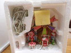DEPT 56- THE CHRISTMAS CANDY MILL NORTH POLE SERIES #56762 with MOVING WINDMILL