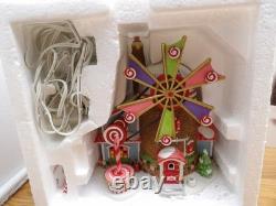 DEPT 56- THE CHRISTMAS CANDY MILL NORTH POLE SERIES #56762 with MOVING WINDMILL