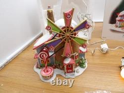DEPT 56- THE CHRISTMAS CANDY MILL NORTH POLE SERIES #56762 with MOVING WINDMILL