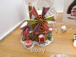 DEPT 56- THE CHRISTMAS CANDY MILL NORTH POLE SERIES #56762 with MOVING WINDMILL