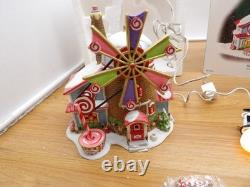 DEPT 56- THE CHRISTMAS CANDY MILL NORTH POLE SERIES #56762 with MOVING WINDMILL