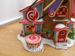 DEPT 56- THE CHRISTMAS CANDY MILL NORTH POLE SERIES #56762 with MOVING WINDMILL
