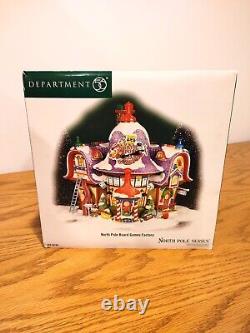 DEPT 56North Pole Board Games FactoryNorth Pole Series (NIB)