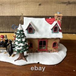 Danbury Mint Disney Winter Wonderland North Pole Village Hall