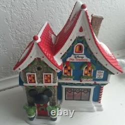 Deparment 56 north pole village Mickey's pin traders lighted house
