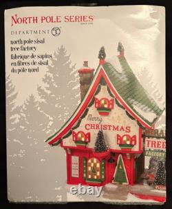 Depart 56 North Pole Series North Pole Sisal Tree Factory 2022 NIB