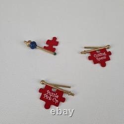 Department 56 799916 North Pole Jolly's Jigsaw Puzzle Workshop House Village