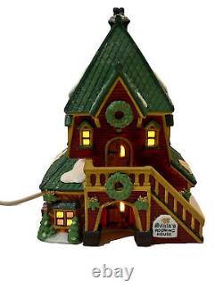 Department 56 CHRISTMAS VILLAGE NORTH POLE SERIES SANTA'S ROOMING HOUSE 1995