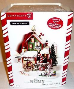 Department 56 Candy Cane Corner North Pole Christmas Village with Box