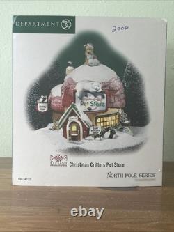 Department 56 Christmas Critters Pet Shop North Pole Series Retired 56772 W BOX