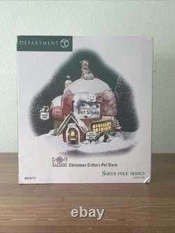 Department 56 Christmas Critters Pet Shop North Pole Series Retired 56772 W BOX
