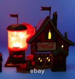 Department 56 Coca-Cola Bubbler #6003110 -North Pole -Tested & Works