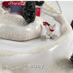 Department 56 Coca-Cola Sliding Hill North Pole Series Animated Motion Works