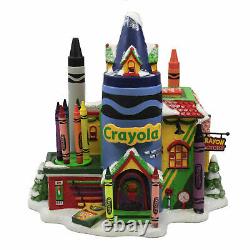 Department 56 Crayola Crayon Factory North Pole Series Village House Cruisin Elf