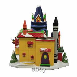 Department 56 Crayola Crayon Factory North Pole Series Village House Cruisin Elf