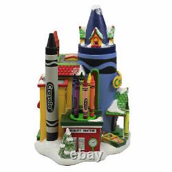 Department 56 Crayola Crayon Factory North Pole Series Village House Cruisin Elf