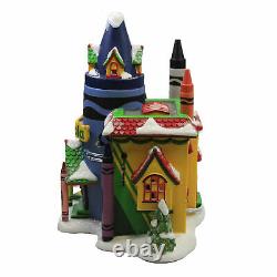 Department 56 Crayola Crayon Factory North Pole Series Village House Cruisin Elf