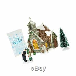 Department 56 Dickens Village Isle of Wight Chapel Lit Building and Accessori