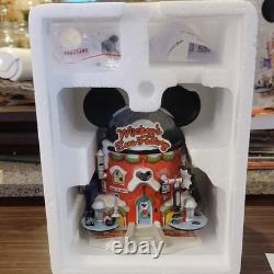 Department 56 Disney North Pole Mickey's Ears Factory Illuminated Porcelain 2011