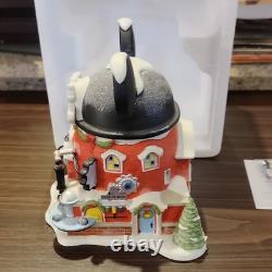 Department 56 Disney North Pole Mickey's Ears Factory Illuminated Porcelain 2011