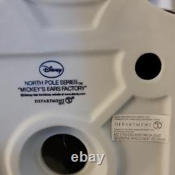 Department 56 Disney North Pole Mickey's Ears Factory Illuminated Porcelain 2011