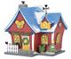 Department 56 Disney Village Mickey's Christmas Lit House, 6.26 Inch (red)