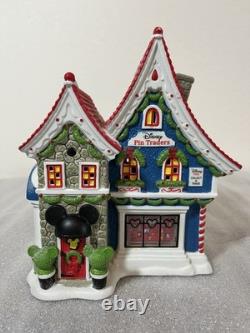 Department 56 Disney Village North Pole Series Mickey's Pin Traders 2015 Retired