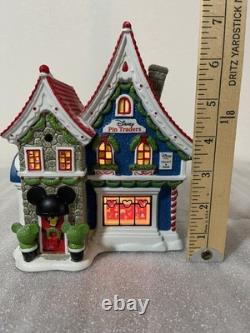 Department 56 Disney Village North Pole Series Mickey's Pin Traders 2015 Retired