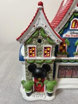 Department 56 Disney Village North Pole Series Mickey's Pin Traders 2015 Retired