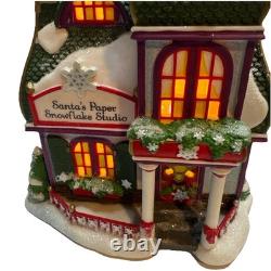 Department 56 Exclusive Special Edition Santa's Paper Snowflake Studio #56956