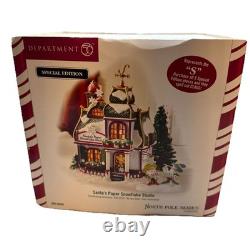 Department 56 Exclusive Special Edition Santa's Paper Snowflake Studio #56956 Department 56 Exclusive Special Edition Santa's Paper Snowflake Studio #56956