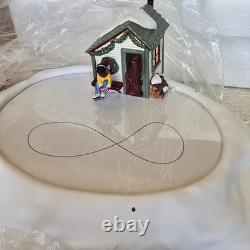 Department 56 Forever Green Skating Pond Animated Village 20.87345 New In Box