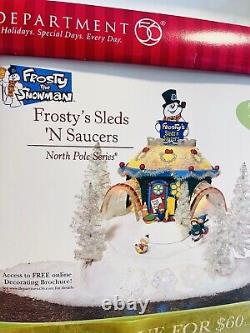 Department 56 Frosty The Snowman Frosty's Sleds'N Saucers North Pole Series