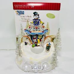 Department 56 Frosty's Sleds'N Saucers North Pole Series 2005 56449 WORKS W BOX