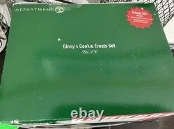 Department 56 GINNY'S COOKIE TREATS Set 56732 North Pole Series VILLAGE NEW X