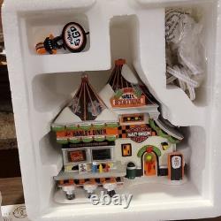Department 56 Harley-Davidson North Pole Series Pump & Go Diner Porcelain 2013