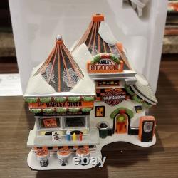 Department 56 Harley-Davidson North Pole Series Pump & Go Diner Porcelain 2013