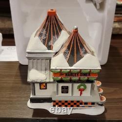 Department 56 Harley-Davidson North Pole Series Pump & Go Diner Porcelain 2013