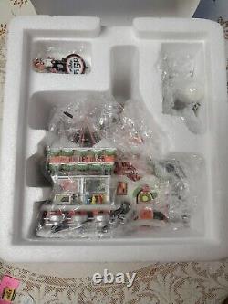 Department 56 Harley Davidson Pump and Go Diner North Pole Series NIB 4035574