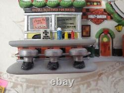 Department 56 Harley Davidson Pump and Go Diner North Pole Series NIB 4035574