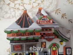 Department 56 Harley Davidson Pump and Go Diner North Pole Series NIB 4035574