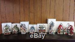 Department 56 Heritage Village North Pole Series Lot of 7 Houses Dept. 56