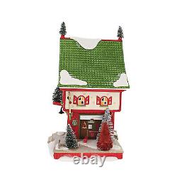 Department 56 House North Pole Sisal Tree Factory Merry Christmas 6009763