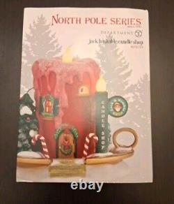 Department 56 Jack B. Nimble Candle Shop North Pole Series Christmas RARE